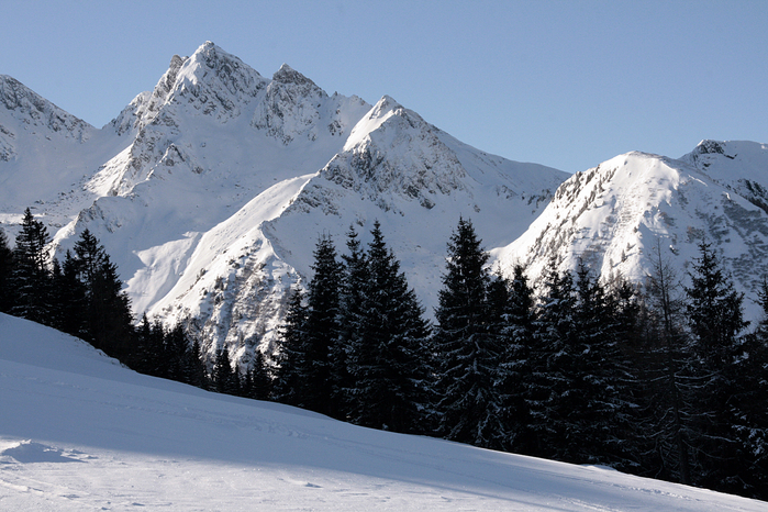 Вид на Kitzsteinhorn c горы Maiskogel